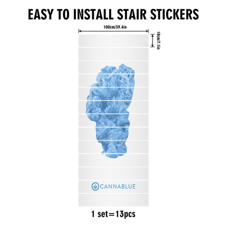 13Pcs Stairs Lake Nug Sticker