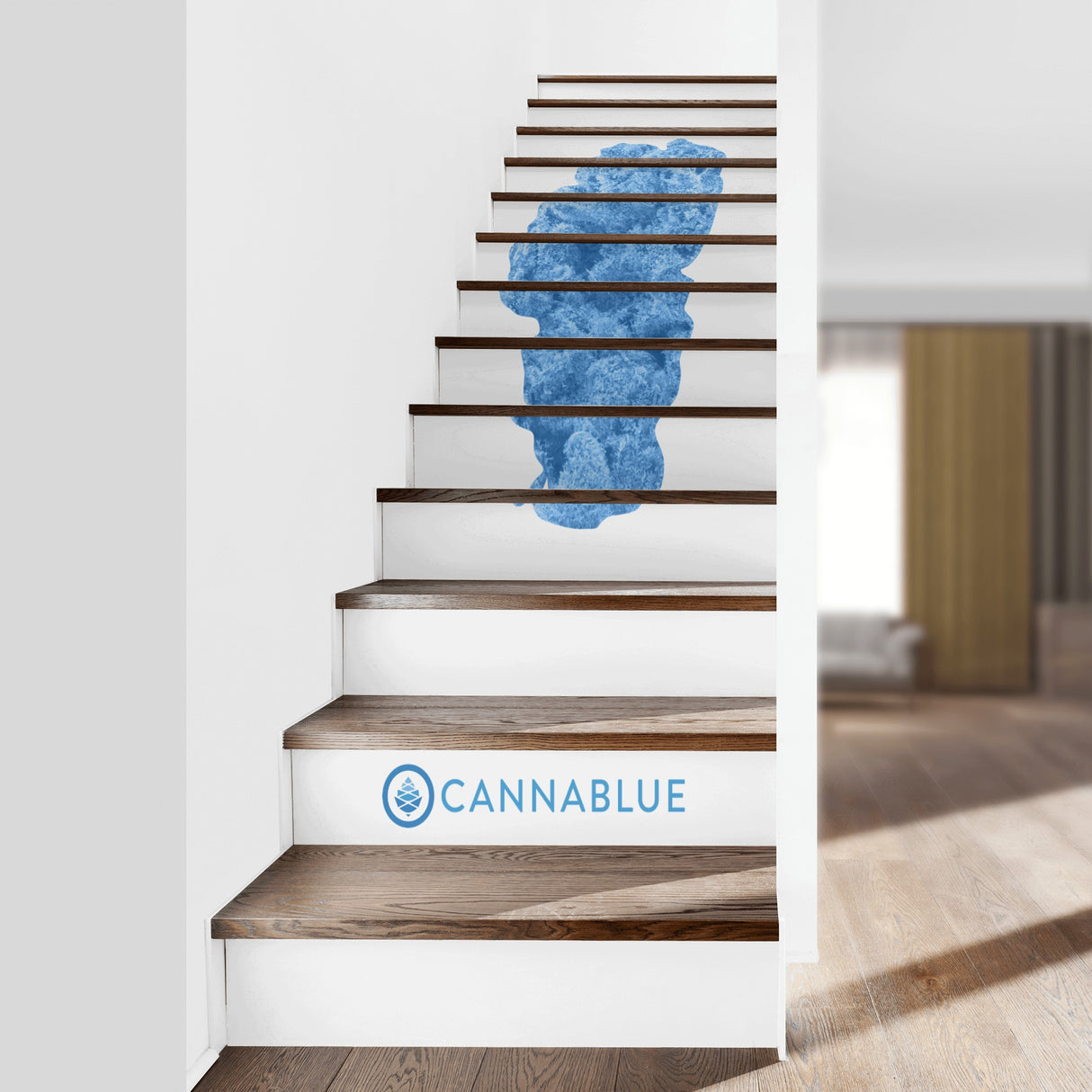 13Pcs Stairs Lake Nug Sticker