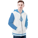 Mens All Over Print Zip Up Hoodie
