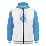 Mens All Over Print Zip Up Hoodie