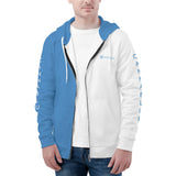 Half n Half Mens All Over Print Zip Up Hoodie