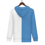 Half n Half Mens All Over Print Zip Up Hoodie