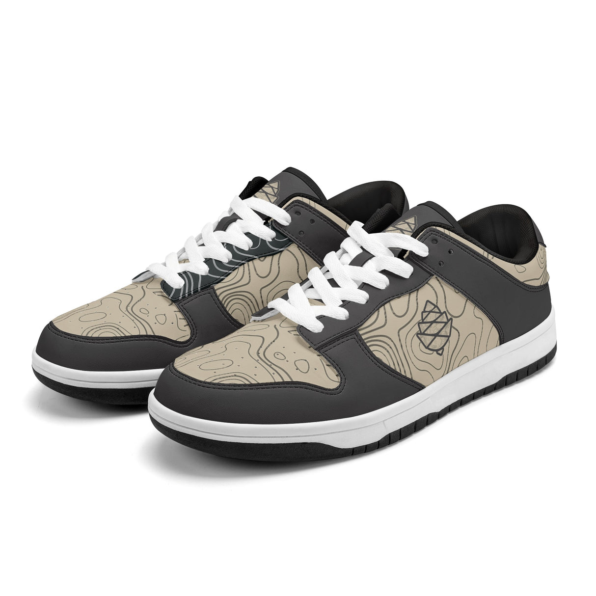 Mens Dunk Stylish Low Top Leather Sneakers