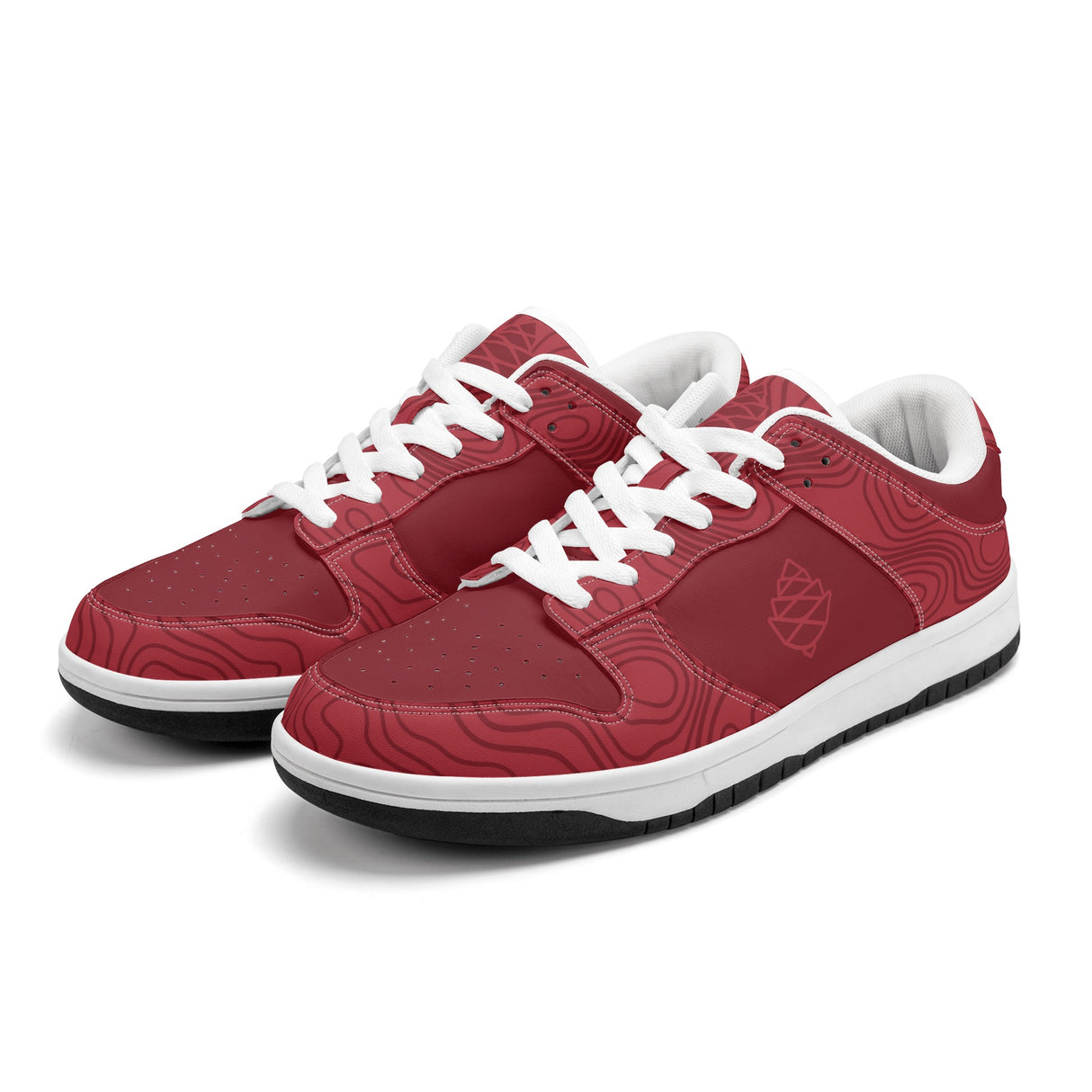 Mens Dunk Stylish Low Top Leather Sneakers