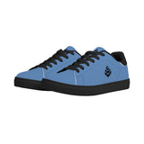 Lake Blue Mens Low Top Leather Sneakers