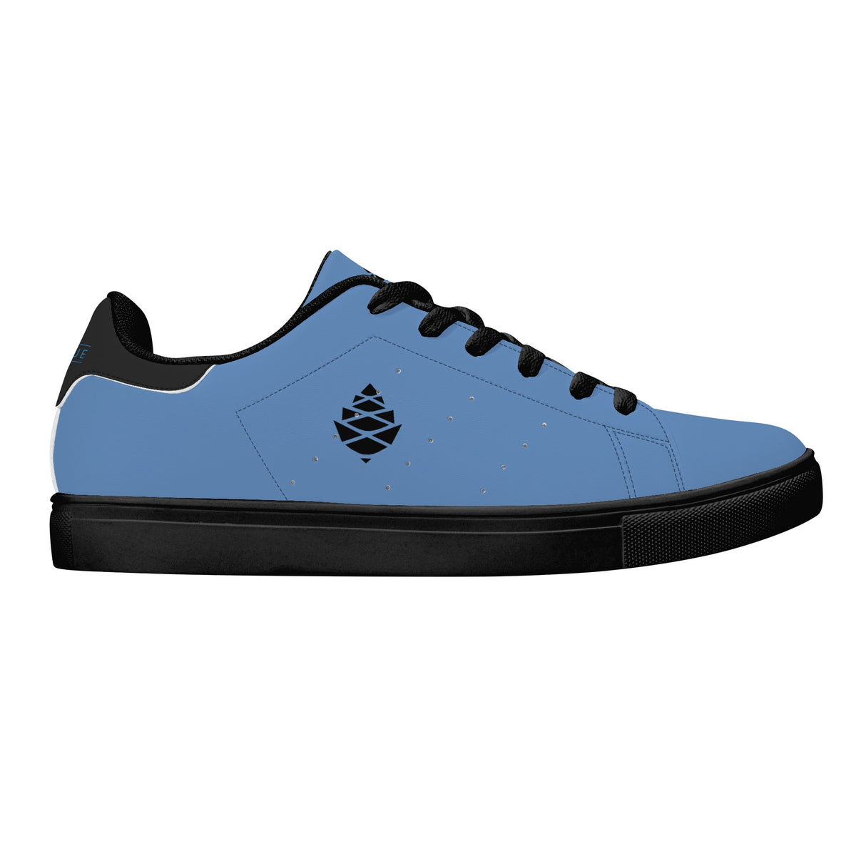 Lake Blue Mens Low Top Leather Sneakers