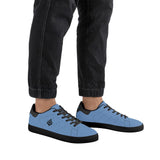 Lake Blue Mens Low Top Leather Sneakers