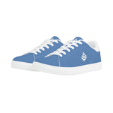 Lake Blue Mens Low Top Leather Sneakers