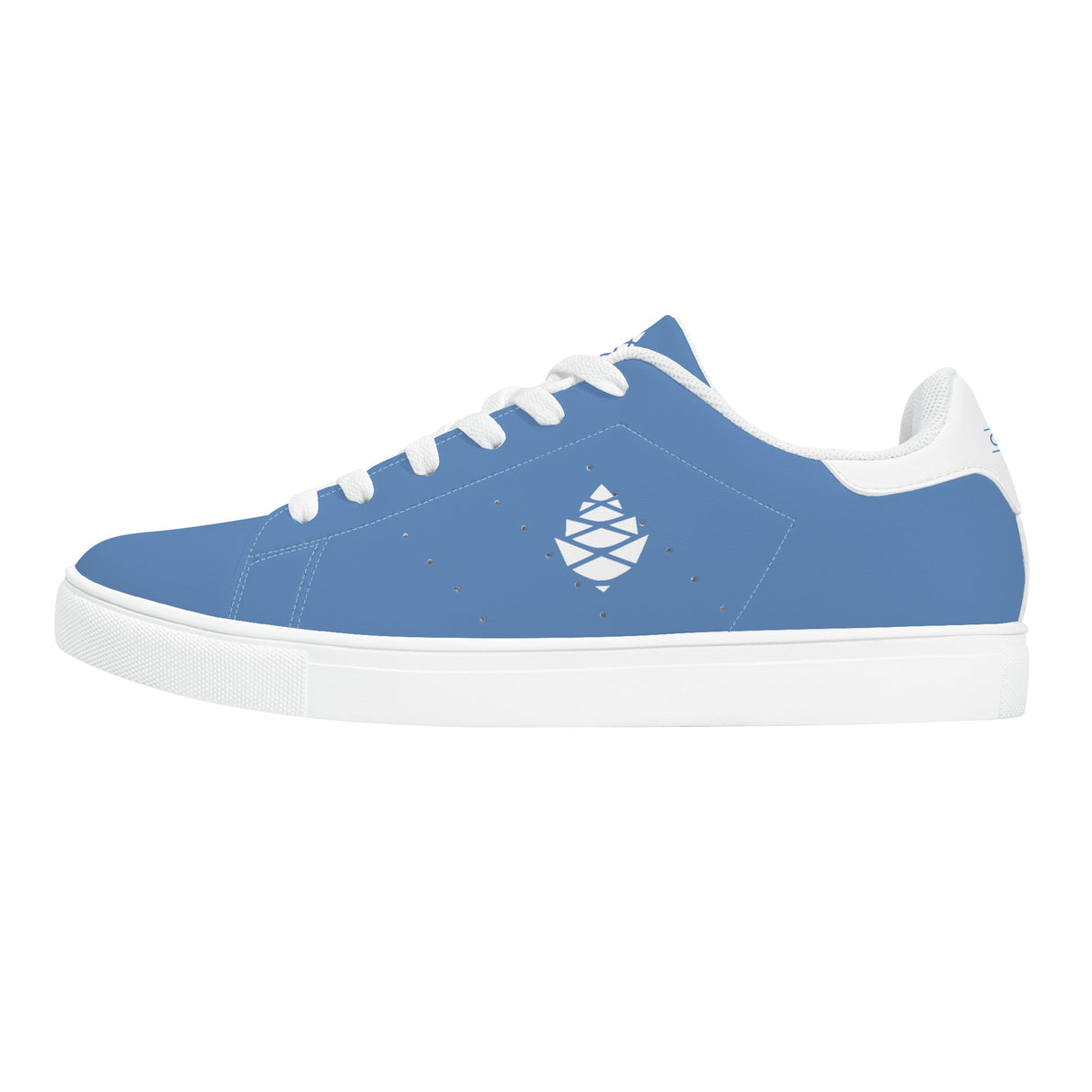 Lake Blue Mens Low Top Leather Sneakers