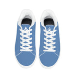 Lake Blue Mens Low Top Leather Sneakers