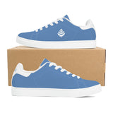 Lake Blue Mens Low Top Leather Sneakers