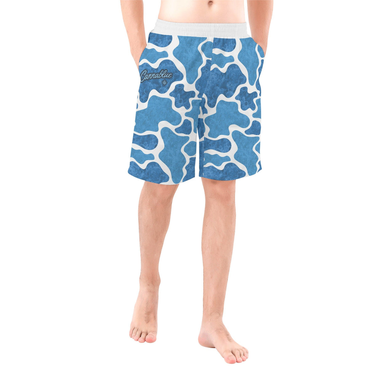 Cannaflauge Mens All Over Print Board Shorts