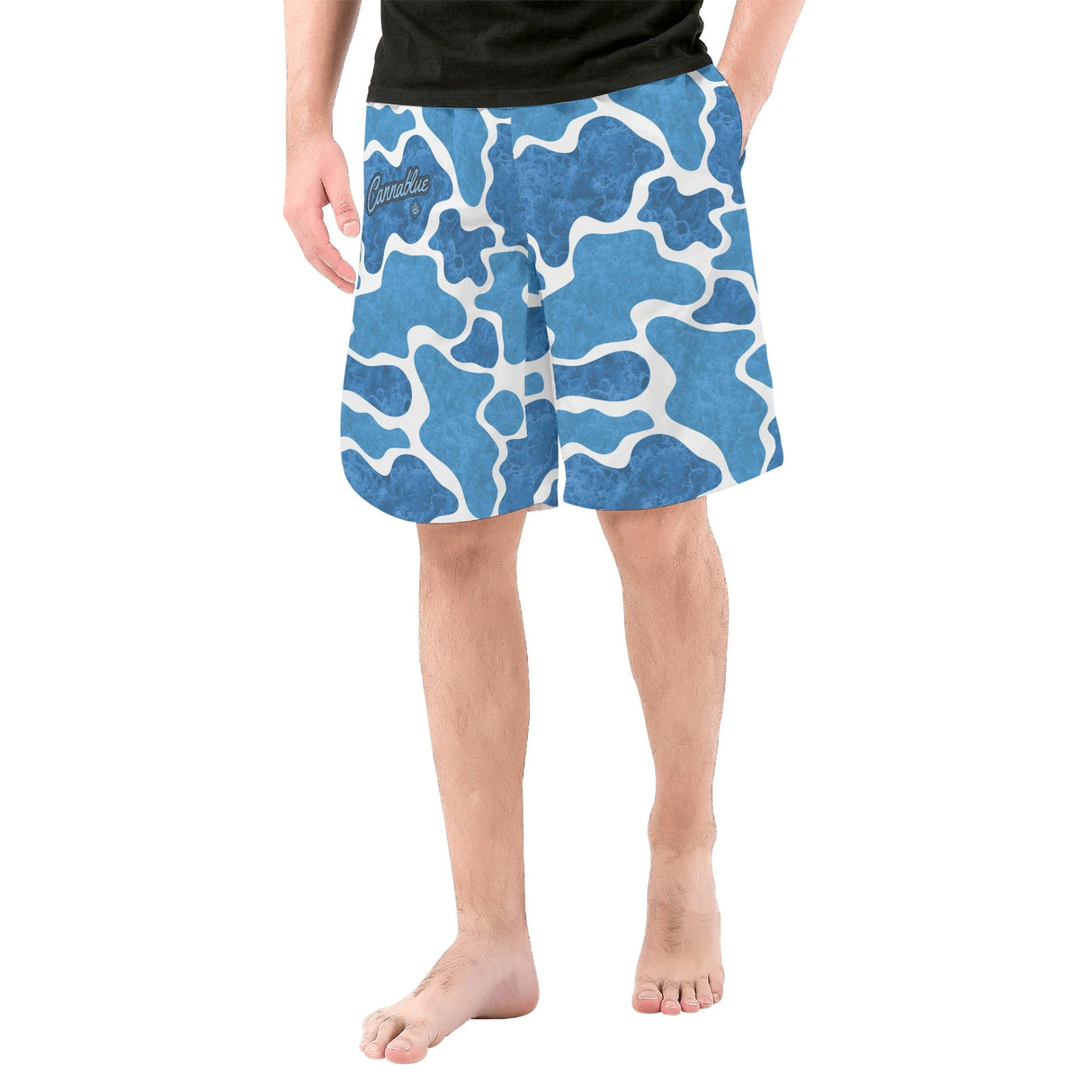 Cannaflauge Mens All Over Print Board Shorts