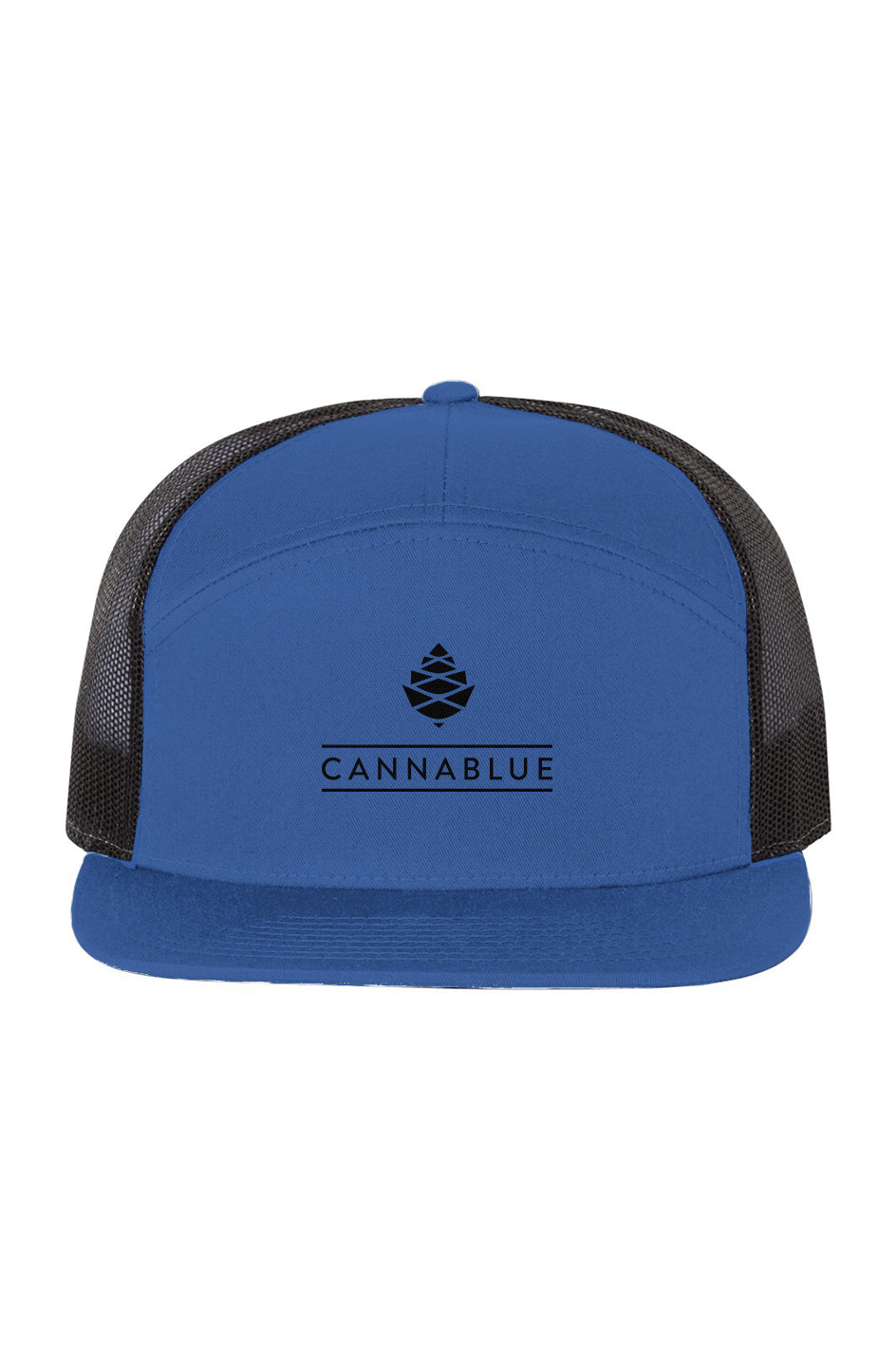 Cassiv blk logo Seven-Panel Trucker Cap