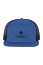 Cassiv blk logo Seven-Panel Trucker Cap