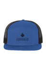 Cassiv blk logo Seven-Panel Trucker Cap