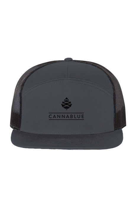 Classic blk Logo Seven-Panel Trucker Cap grey