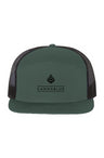 Classic Logo Seven-Panel Trucker Cap Green