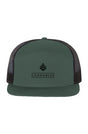 Classic Logo Seven-Panel Trucker Cap Green
