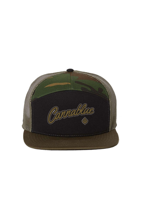 Black Camo Loden cap