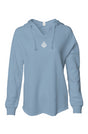 Heart Throb Womens Lightweight  Wash Hooded Sweats