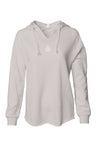 Heart Throb Womens Lightweight  Wash Hooded Sweats