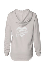 Heart Throb Womens Lightweight  Wash Hooded Sweats