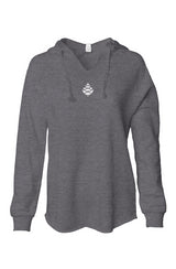 Heart Throb Womens Lightweight  Wash Hooded Sweats