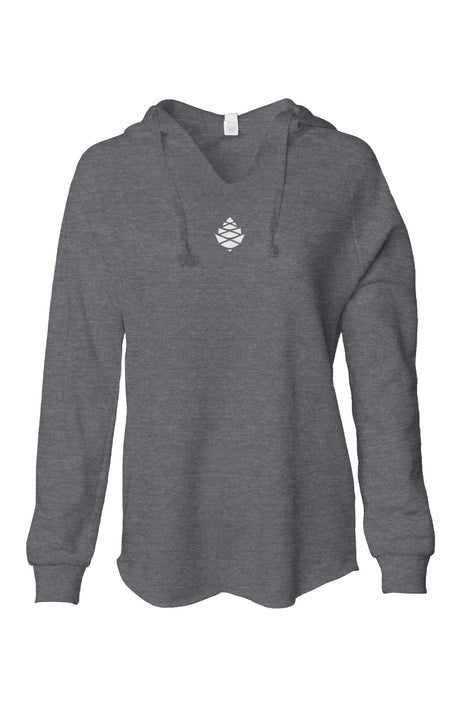 Heart Throb Womens Lightweight  Wash Hooded Sweats