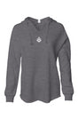 Heart Throb Womens Lightweight  Wash Hooded Sweats