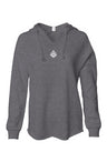 Heart Throb Womens Lightweight  Wash Hooded Sweats