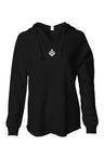 Heart Throb Womens Lightweight  Wash Hooded Sweats