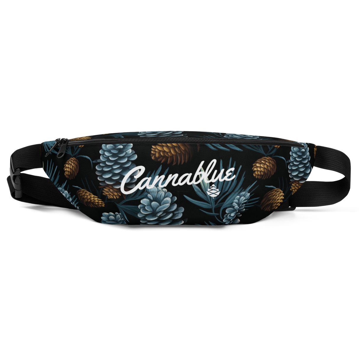Cone Pine Pattern Script Fanny Pack