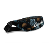 Cone Pine Pattern Script Fanny Pack