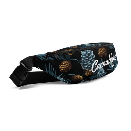 Cone Pine Pattern Script Fanny Pack