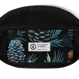 Cone Pine Pattern Script Fanny Pack