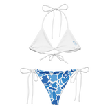 CannaFlauge Light All-over print recycled string bikini
