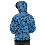 Camo Script blue/blk Unisex Hoodie
