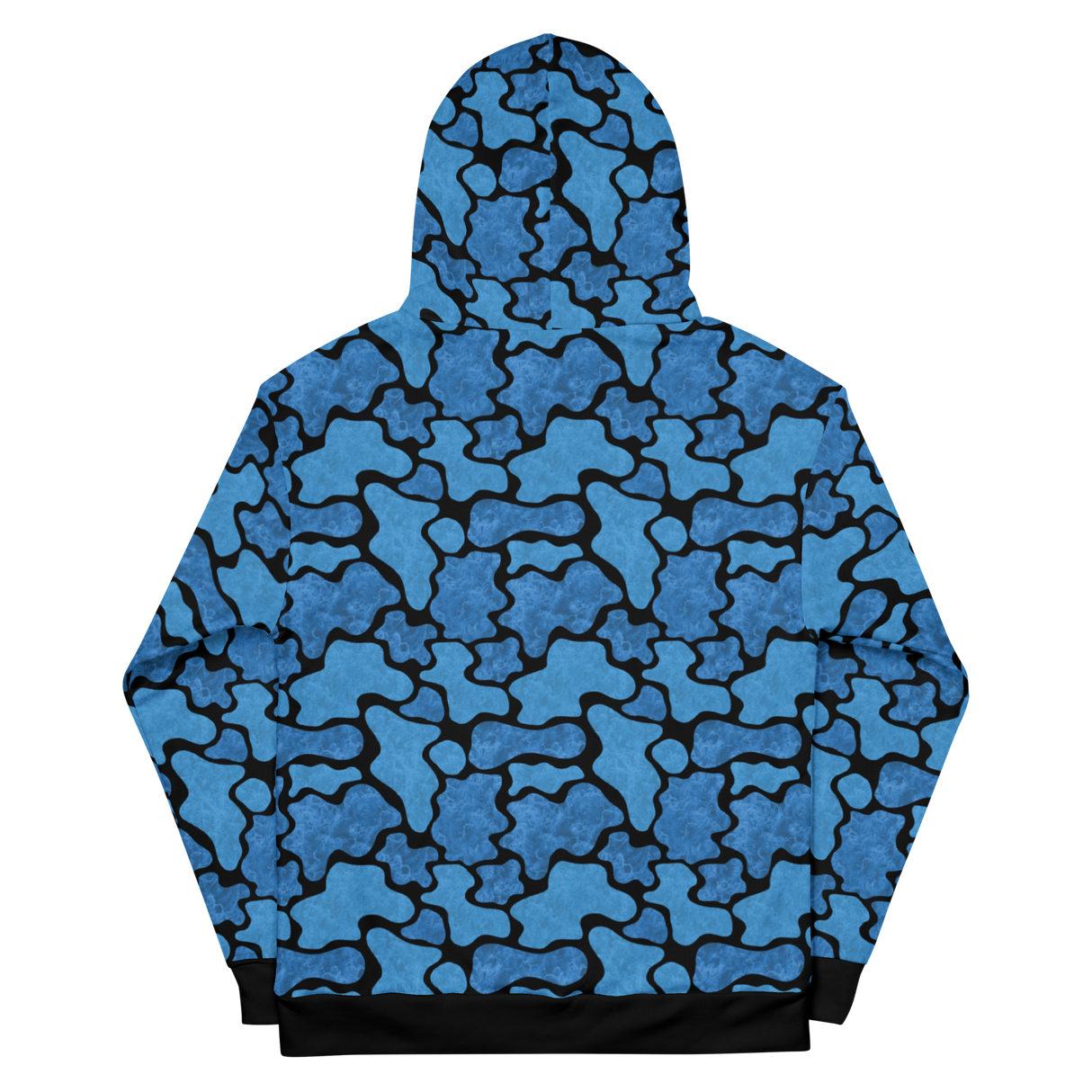 Camo Script blue/blk Unisex Hoodie