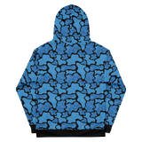 Camo Script blue/blk Unisex Hoodie