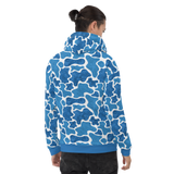 Camo Script blue/wh  Hoodie