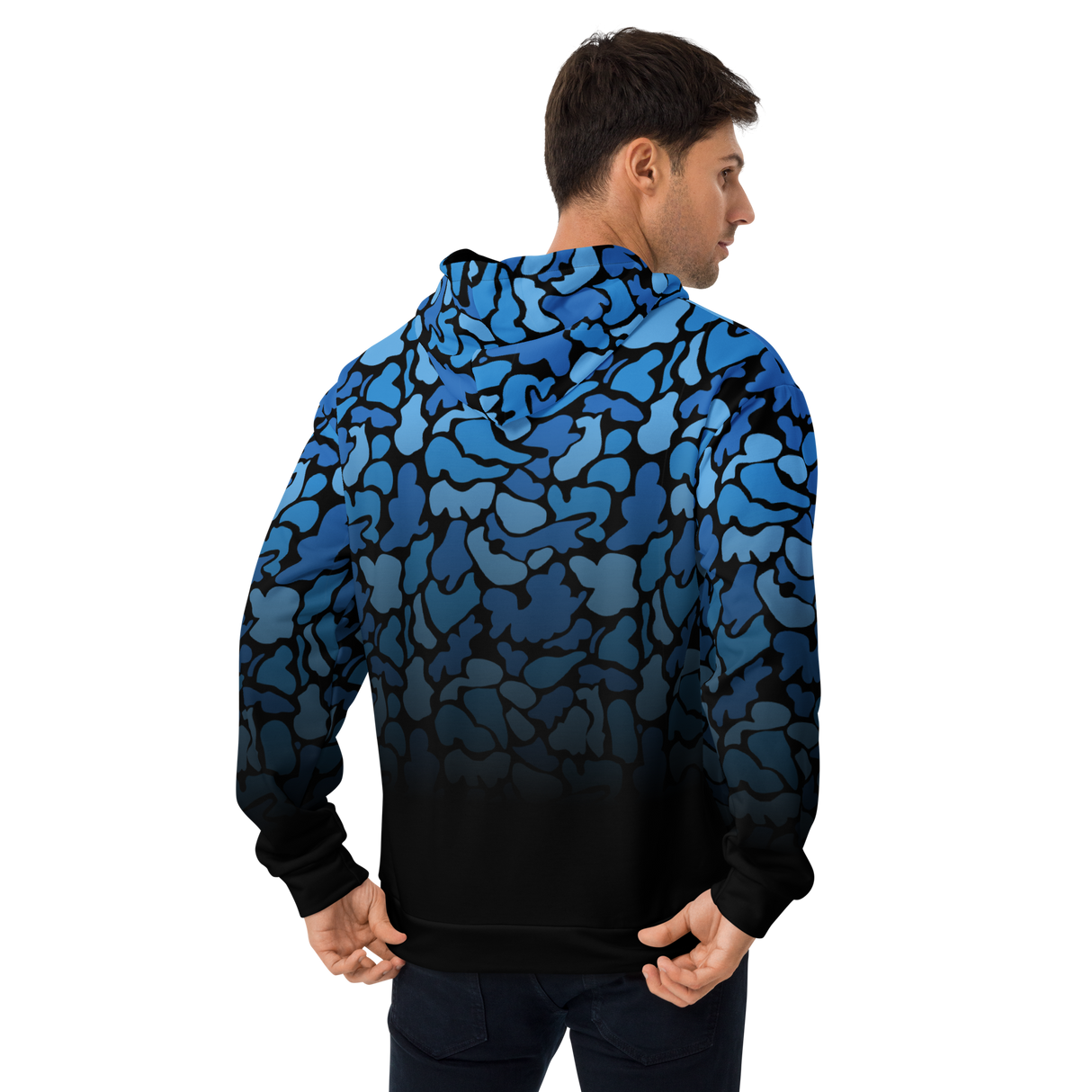 Camo Cone Fade Blk Unisex Hoodie