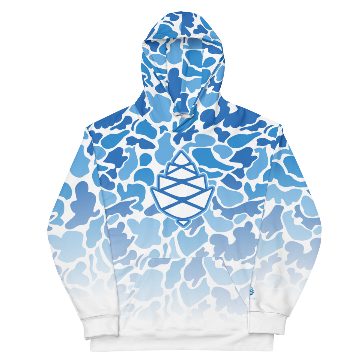 Camo Cone Fade White Unisex Hoodie