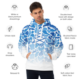 Camo Cone Fade White Unisex Hoodie