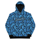 Camo Script blue/blk Unisex Hoodie