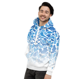 Camo Cone Fade White Unisex Hoodie
