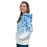 Camo Cone Fade White Unisex Hoodie