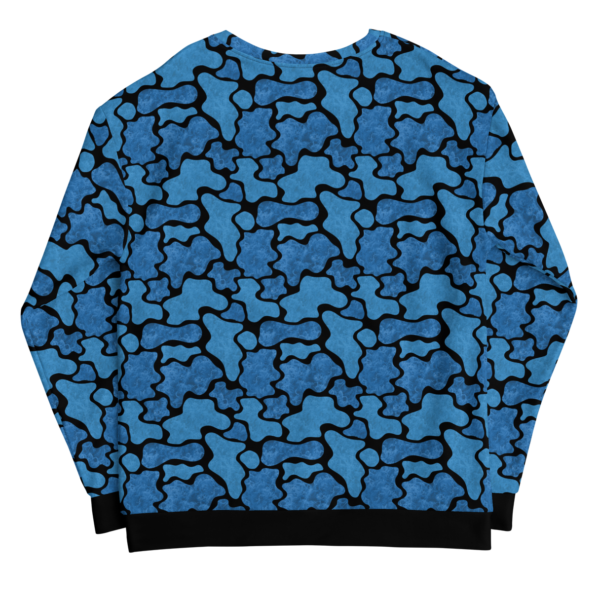 Script Camo Blu/Blk Unisex Sweatshirt