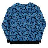 Script Camo Blu/Blk Unisex Sweatshirt
