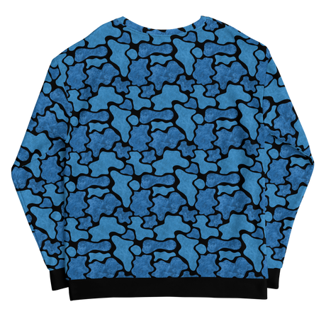 Script Camo Blu/Blk Unisex Sweatshirt